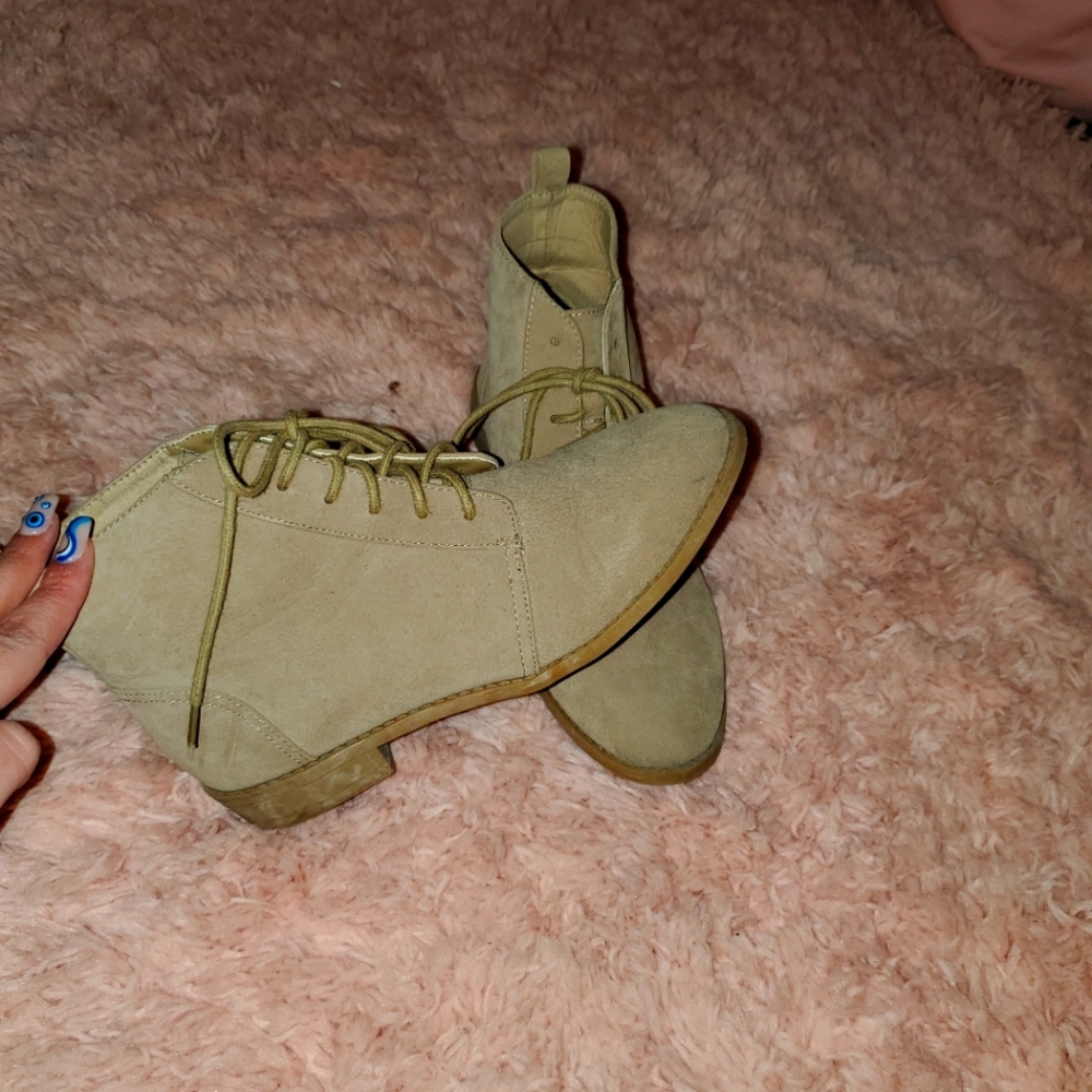 Tan booties women's